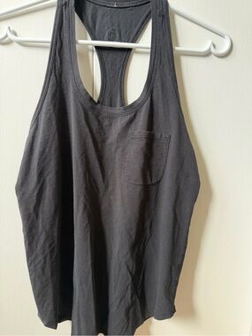 lululemon athletica Black Racerback Muscle Tank with Chest Pocket